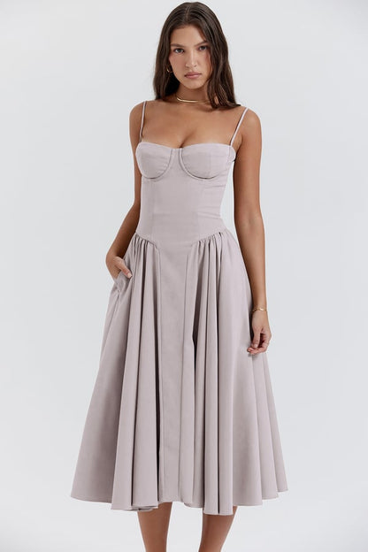 Elara | Abito Estivo Corsé Elegante