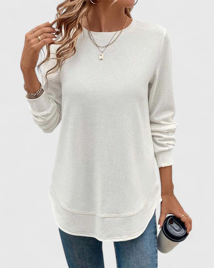 Nadyalyn | Elegante Manica lunga Collo rotondo