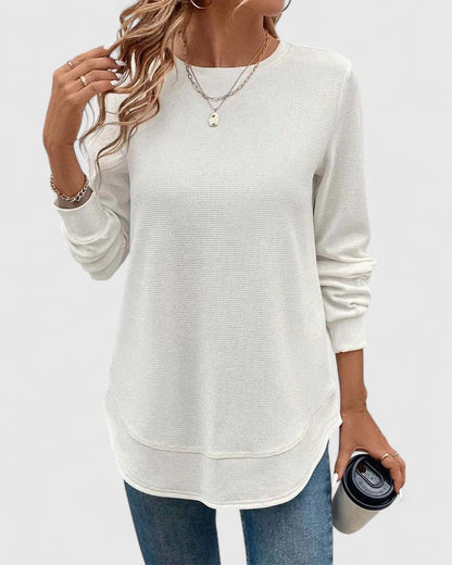 Nadyalyn | Elegante Manica lunga Collo rotondo