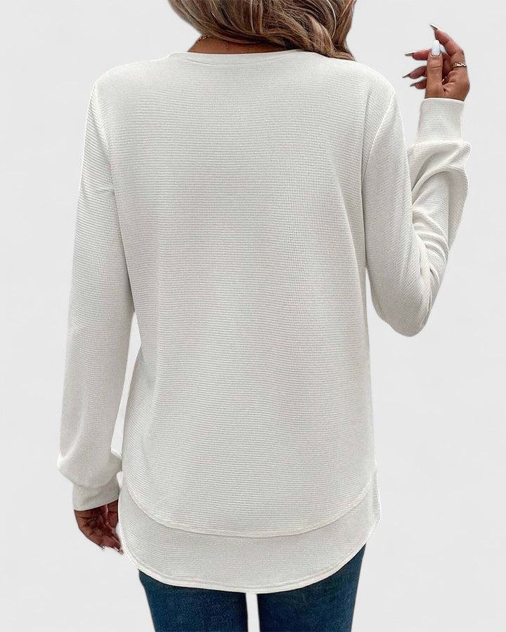 Nadyalyn | Elegante Manica lunga Collo rotondo