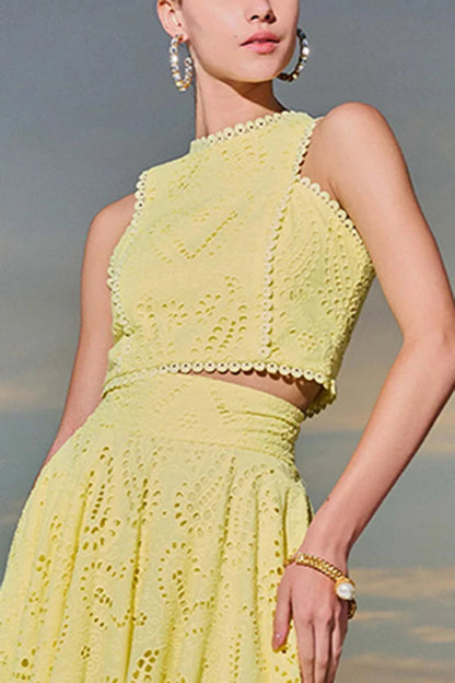 Completo in pizzo Maura