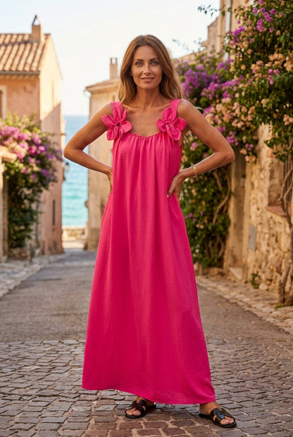 Abito floreale Scollo in U - Eleganza Senza tempo
