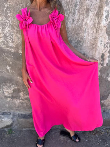 Abito floreale Scollo in U - Eleganza Senza tempo