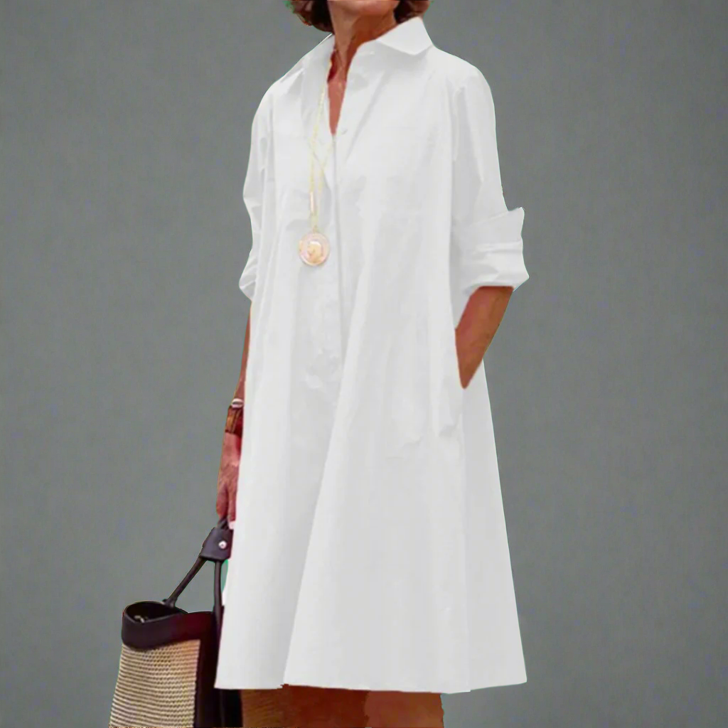 Tove | Abito Midi Elegante con Maniche lunghe
