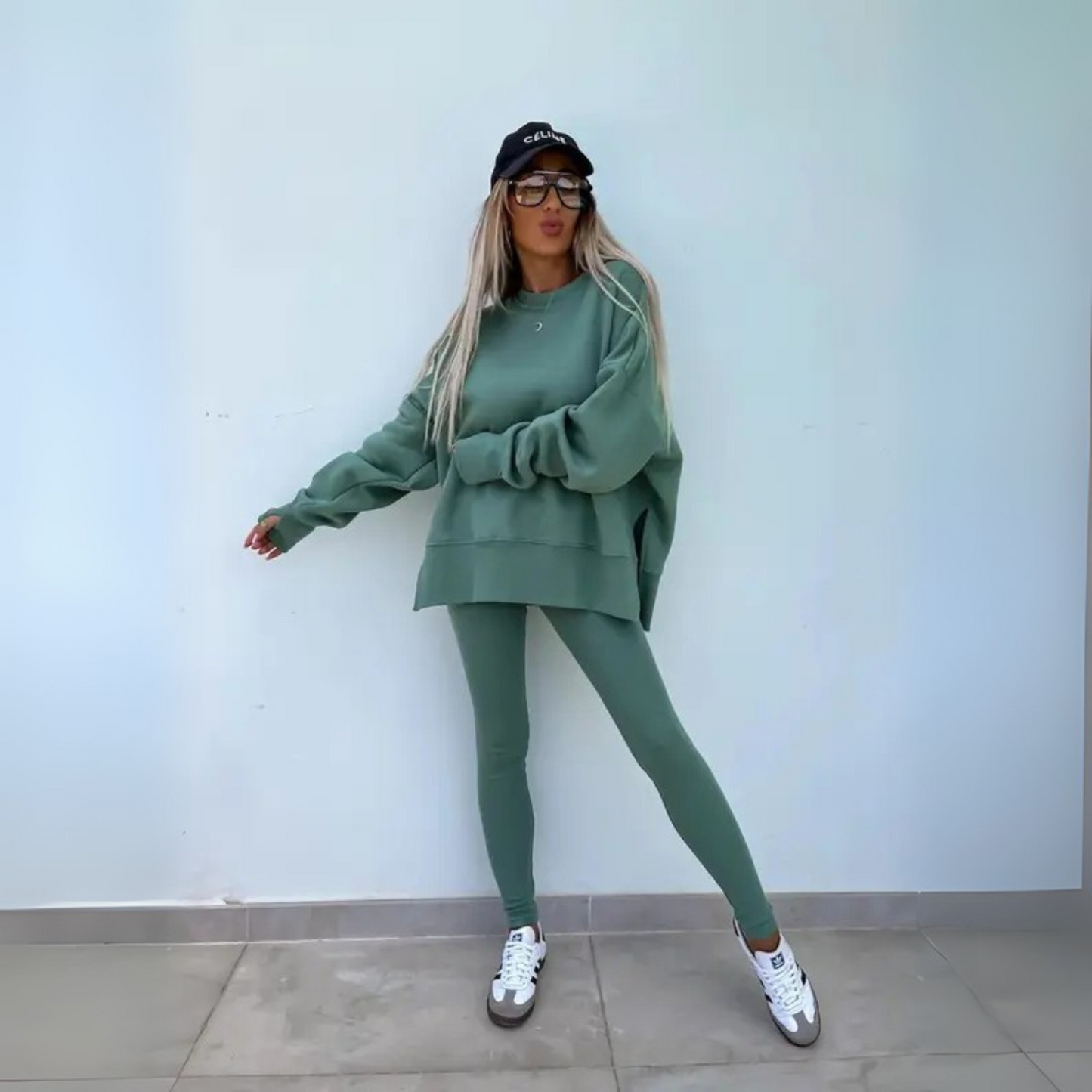MADISON – SET DI FELPA OVERSIZED E LEGGINGS