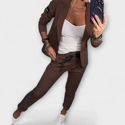 Vionne | Set Elegante di Top, Giacca e Pantaloni