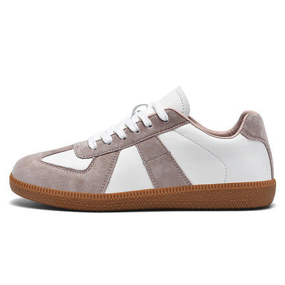 Irene - Sneakers eleganti in pelle e lona per donna