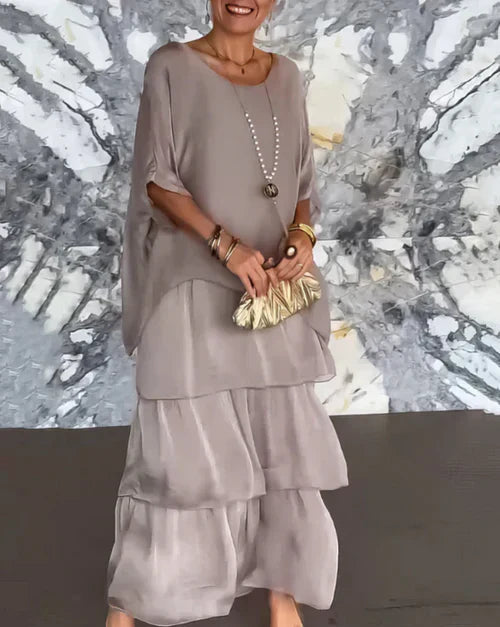Laura - Abito lungo elegante e fluido