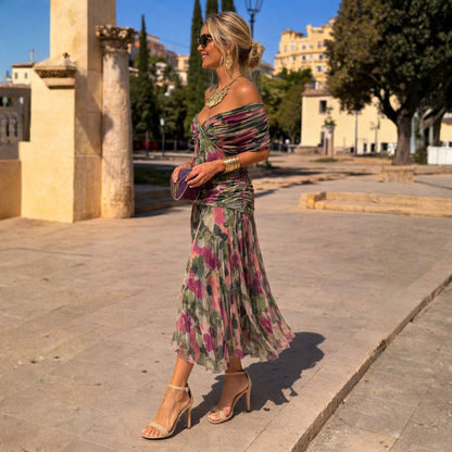 Mikaela - Abito maxi Off-Shoulder
