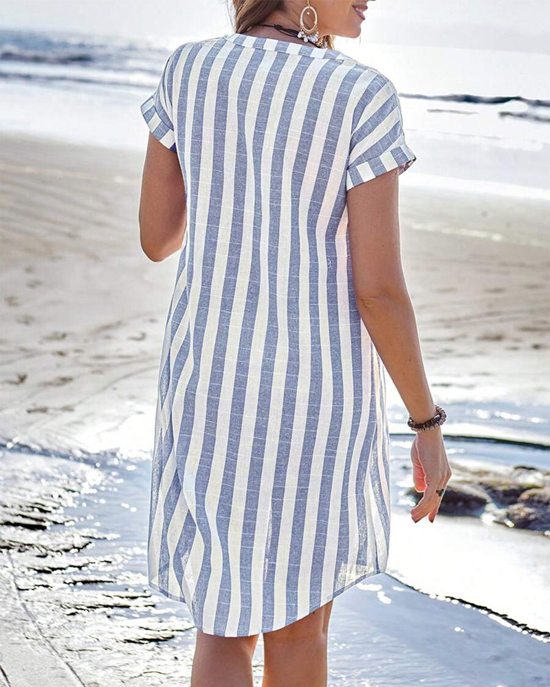 Pamela™ | Abito elegante a righe