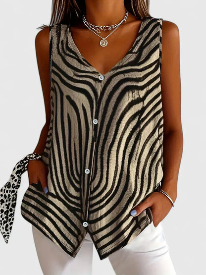SHANE – CAMICIA RILASSATA DI BOTTONI CON scollo a V