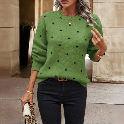 Nicole - Maglione in maglia a pois