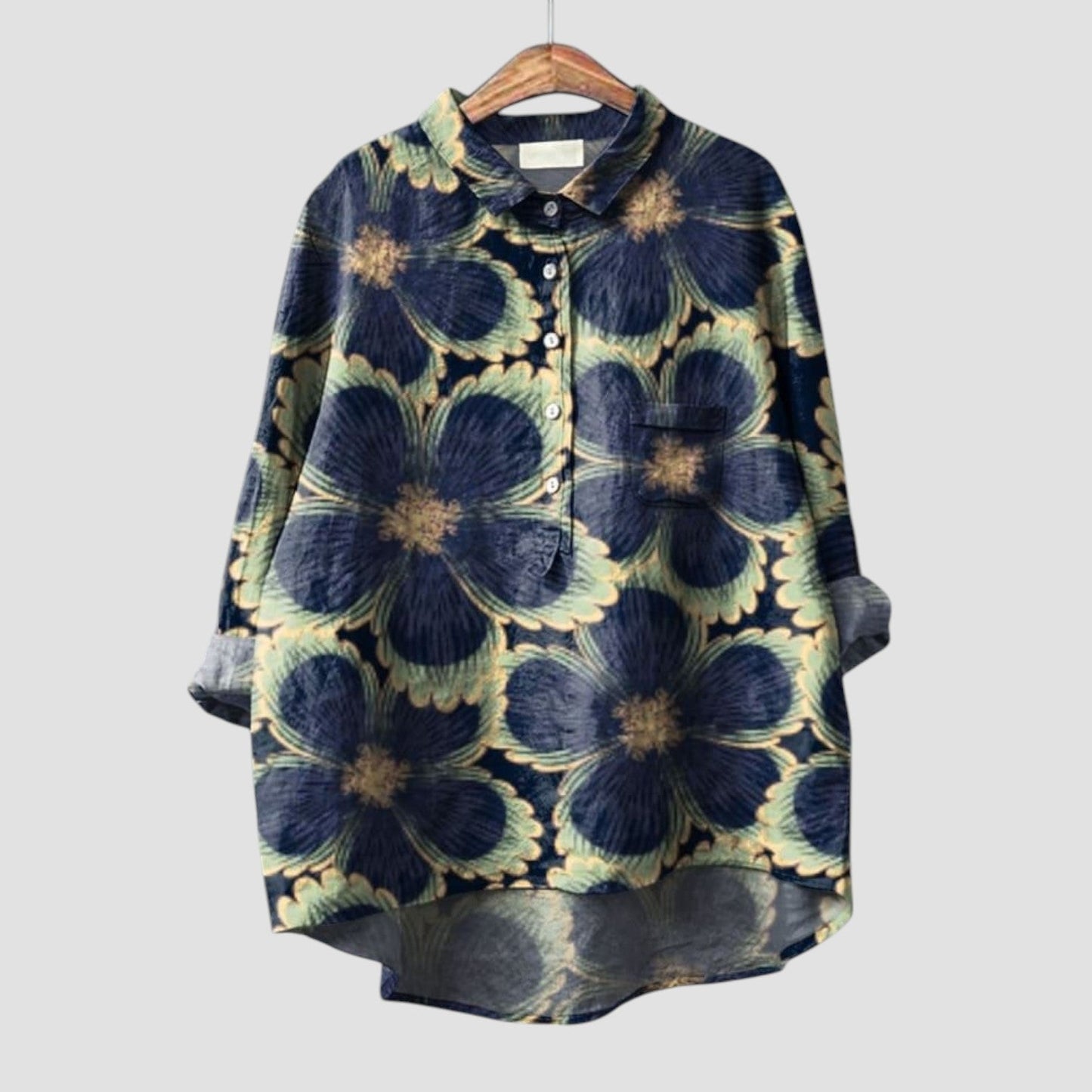 Nyvella™ | 2025 – Blusa Floreale di Medianoche