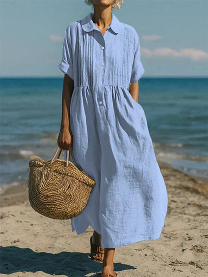 Alice™ | Abito chemisier di Bottoni in cotone