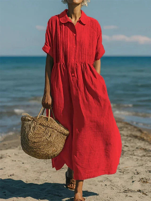 Alice™ | Abito chemisier di Bottoni in cotone