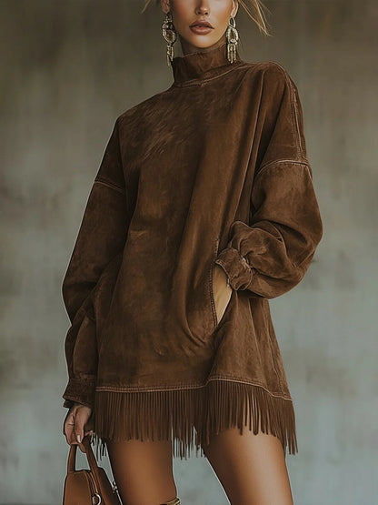 Narelsa | Abito Oversize con Frange
