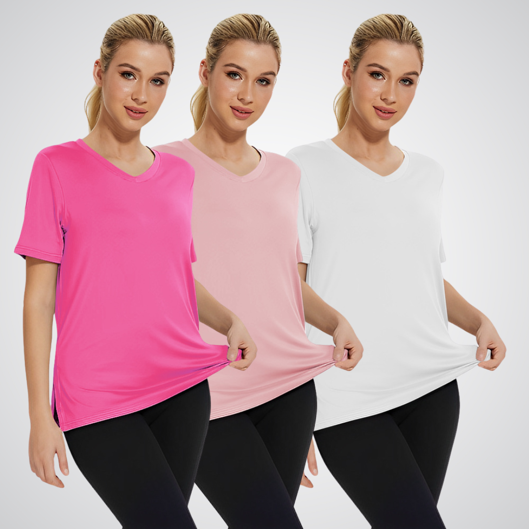 OLIVIA – MAGLIETTA V-NECK QUOTIDIANA (PACK DI 3)