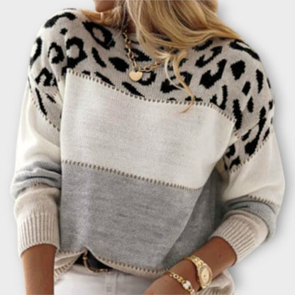 Kay - Maglione Casual di Leopardato