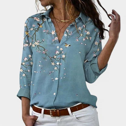 Tess | Blusa da donna con maniche lunghe e stampa elegante