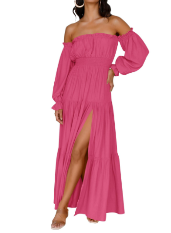 KENDRA – ABITO MAXI DI ROMANCE DESPRENDIDO E AIREADO