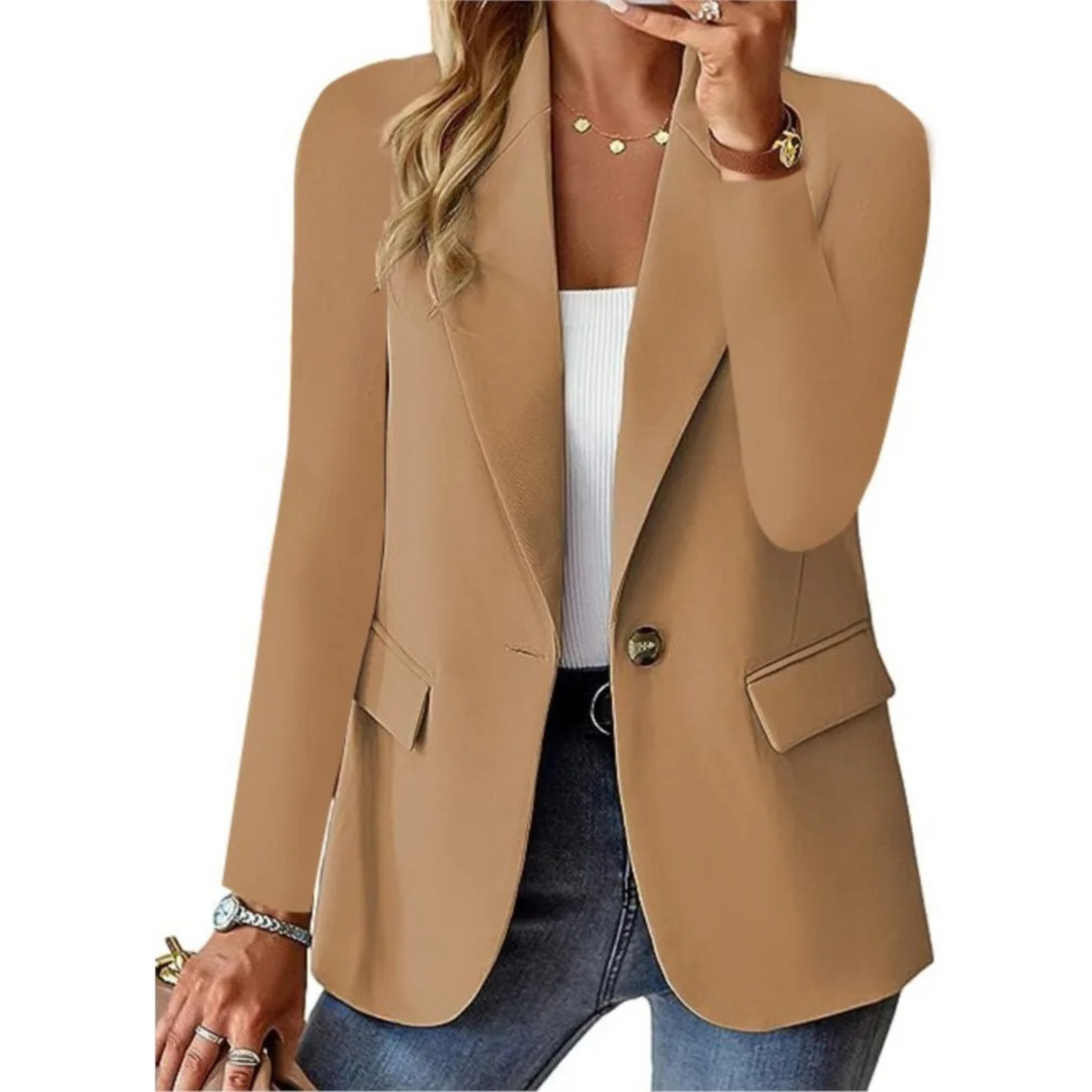 Vivienne | Blazer lungo sartoriale con maniche lunghe