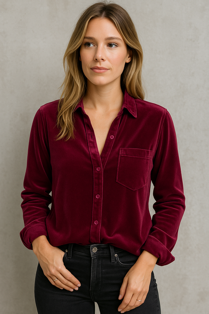 Kaya - Elegante Blusa di Terciopelo