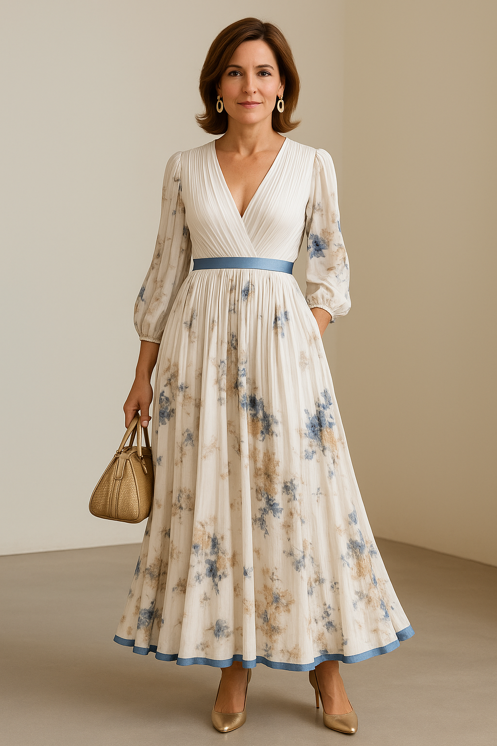 Kate | Abito maxi Floreale Elegante