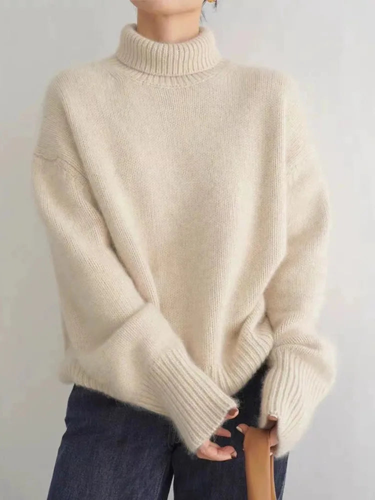 Isabella - Maglione in cachemire con Collo alto