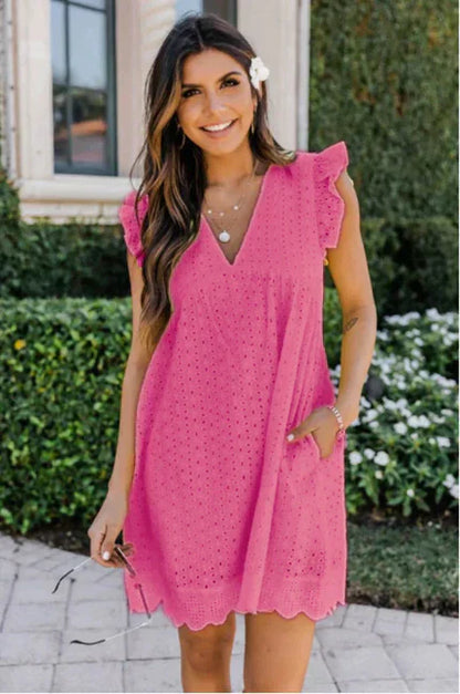 Penélope | Abito Elegante di Pizzo con tasche