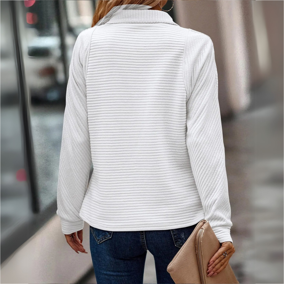 Suzanne - Maglione Dettagliato con Mezza zip