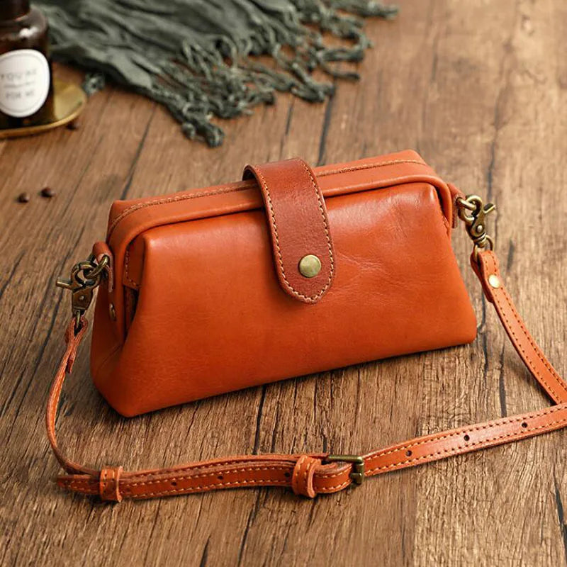 Herdis | Borsa Classica e compatta in calda tonalità cognac