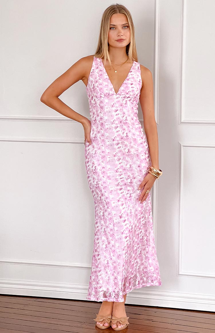 Farida - Abito Maxi di Pizzo Rosa