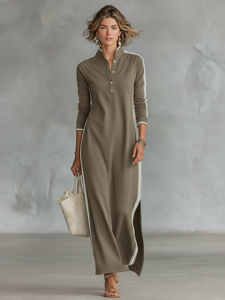 Elara | Abito maxi di Sudadera Minimalista
