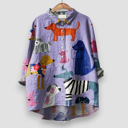 Tavina™ | 2025 – Blusa Artistica per Perros