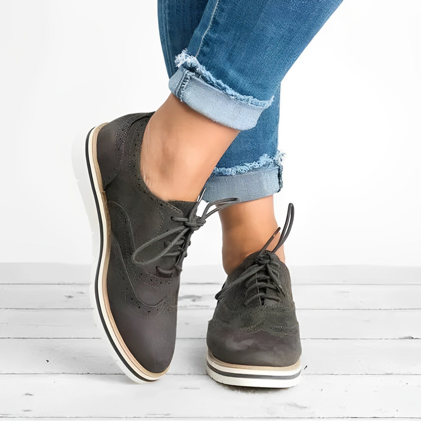 Sloane - Scarpe Oxford con Lacci e Recortes