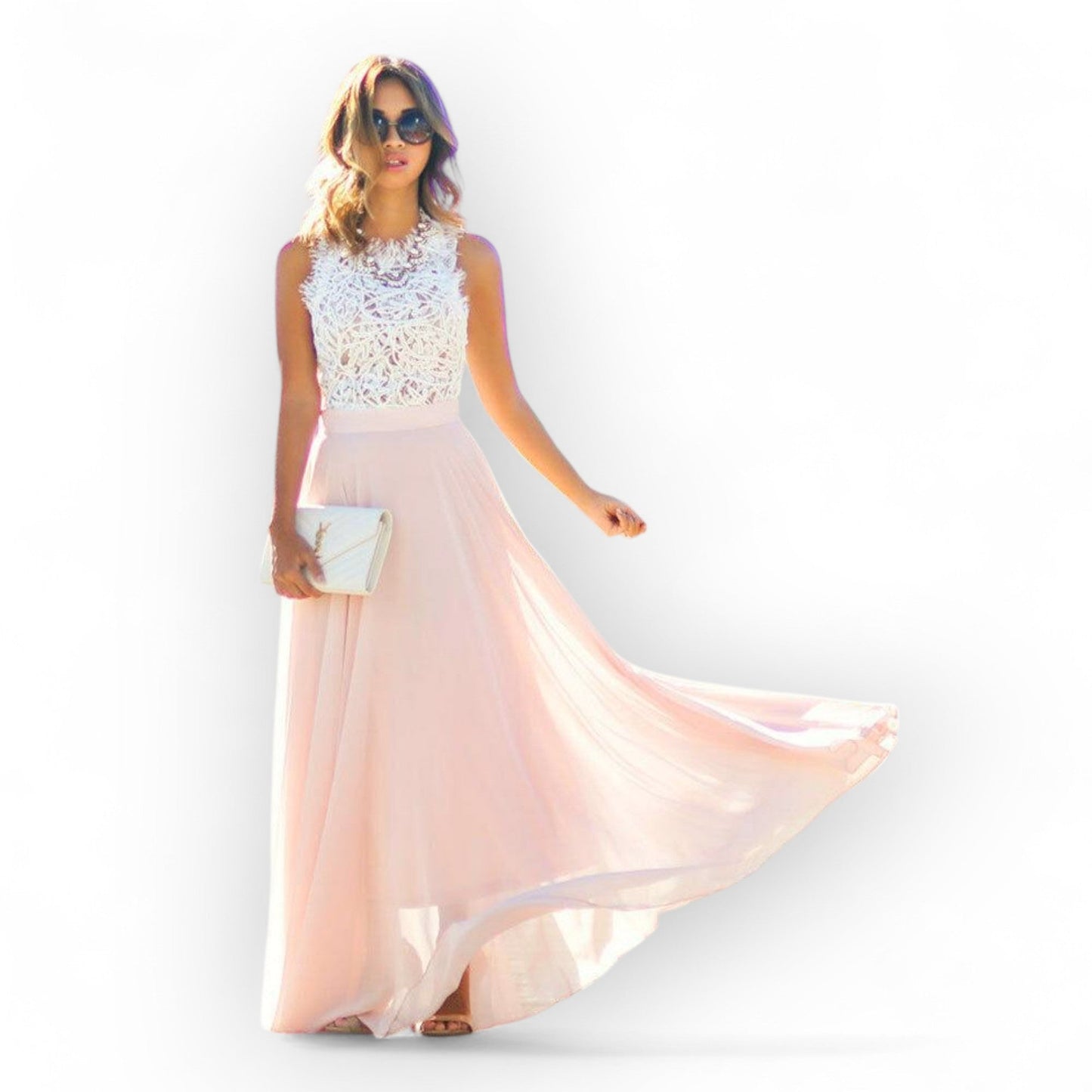 Vezza - Abito Estivo Elegante Fatto di Pizzo