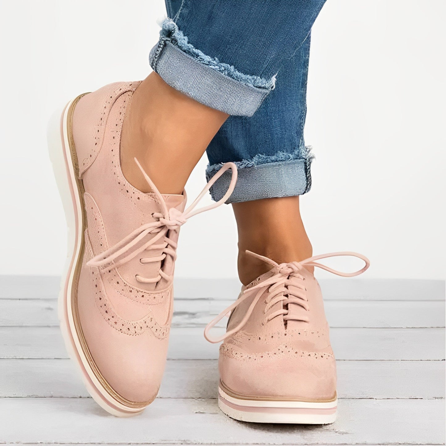 Sloane - Scarpe Oxford con Lacci e Recortes
