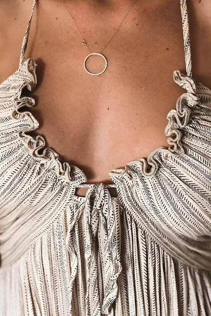 Lanie - Abito Maxi Plissettato Chic