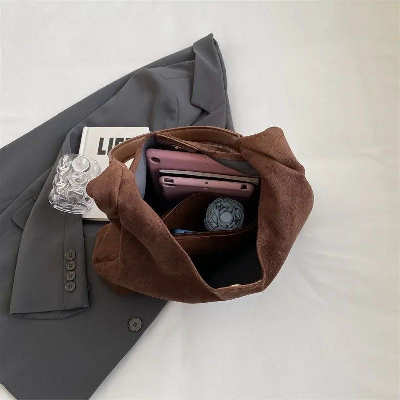 Jada | Borsa tote di Camoscio