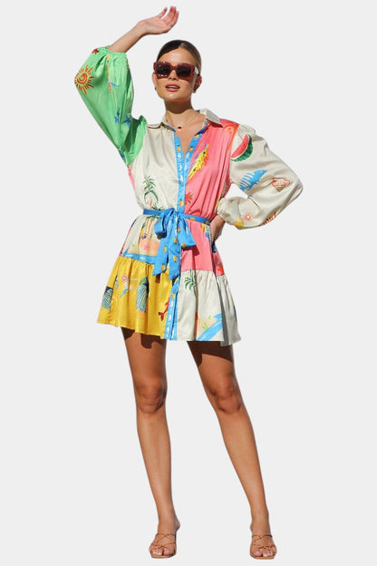 Fallon Abito mini Stampato Multi-Colore