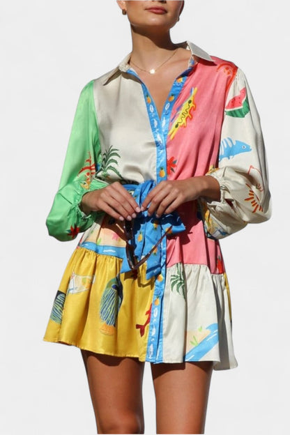 Fallon Abito mini Stampato Multi-Colore