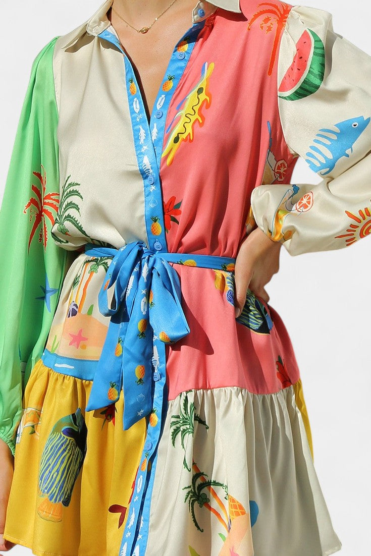 Fallon Abito mini Stampato Multi-Colore