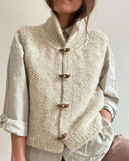 INGRID – CARDIGAN SENZA MANICHE IN MAGLIA COMODO