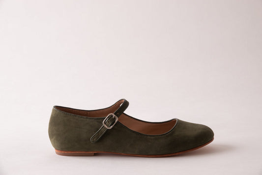 Elena – Mules Mary Jane in camoscio