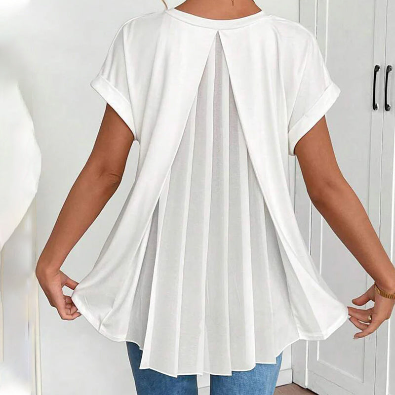 ESTRID - MAGLIETTA DI PATCHWORK CON MANICHE CORTE E STILE