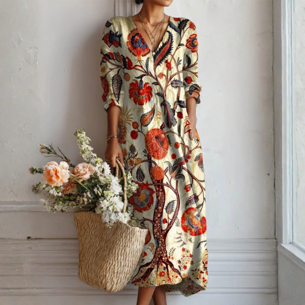 Kendra™ - Abito Boho di Fiori