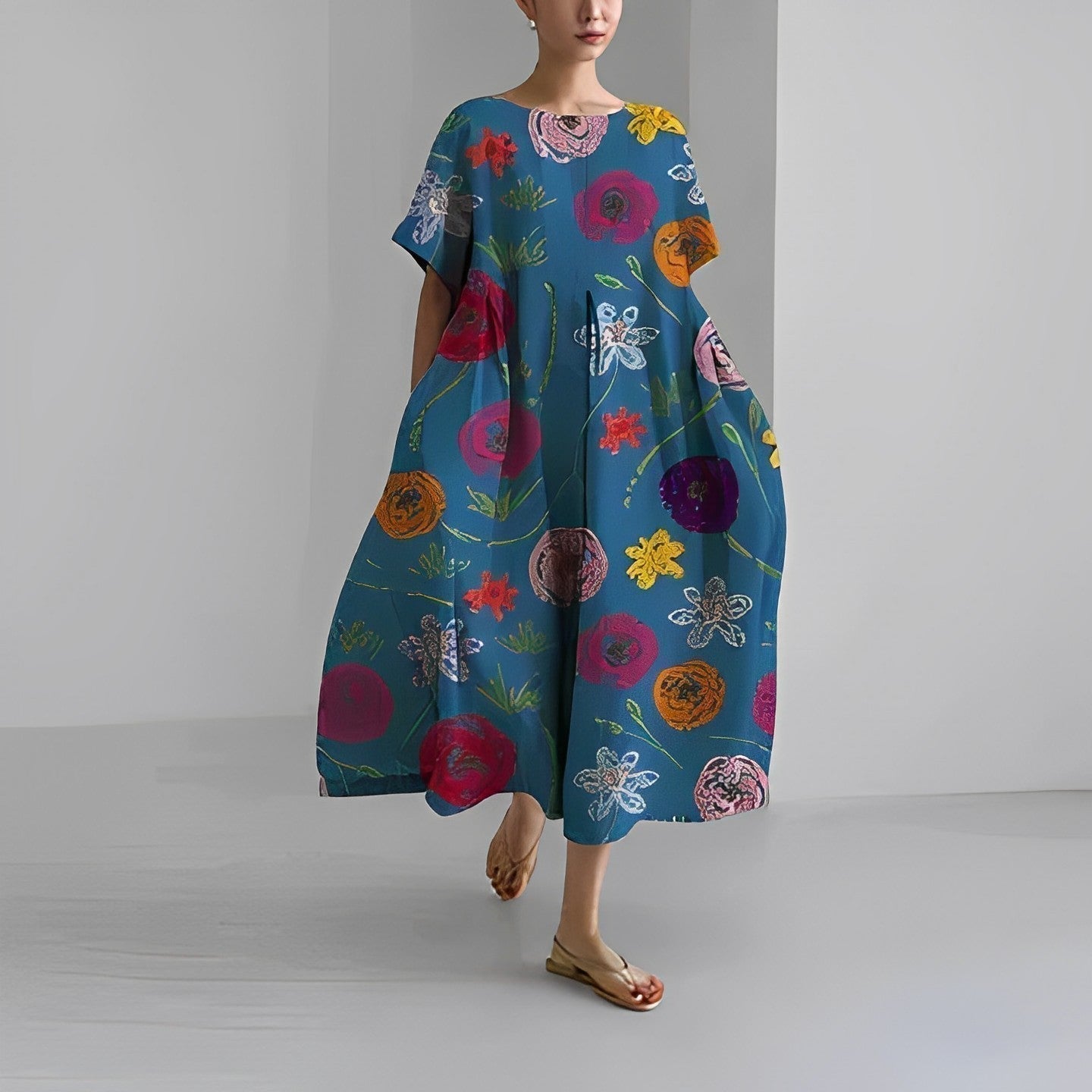 Adelia - Abito floreale boho