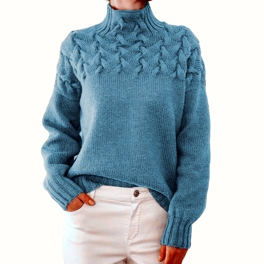 Elena | Maglione a collo alto in lana