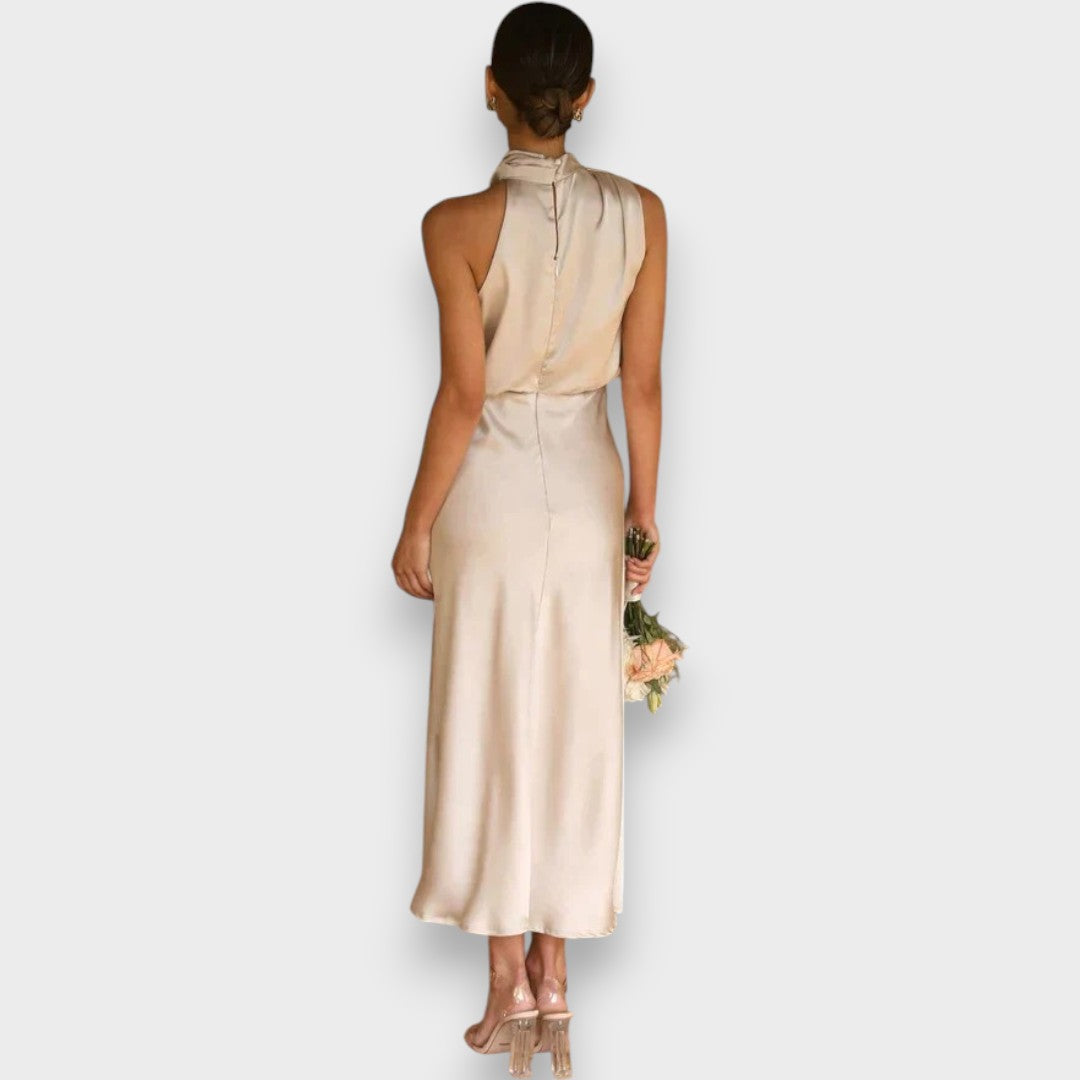 Leonita - Abito elegante di tessuto premium