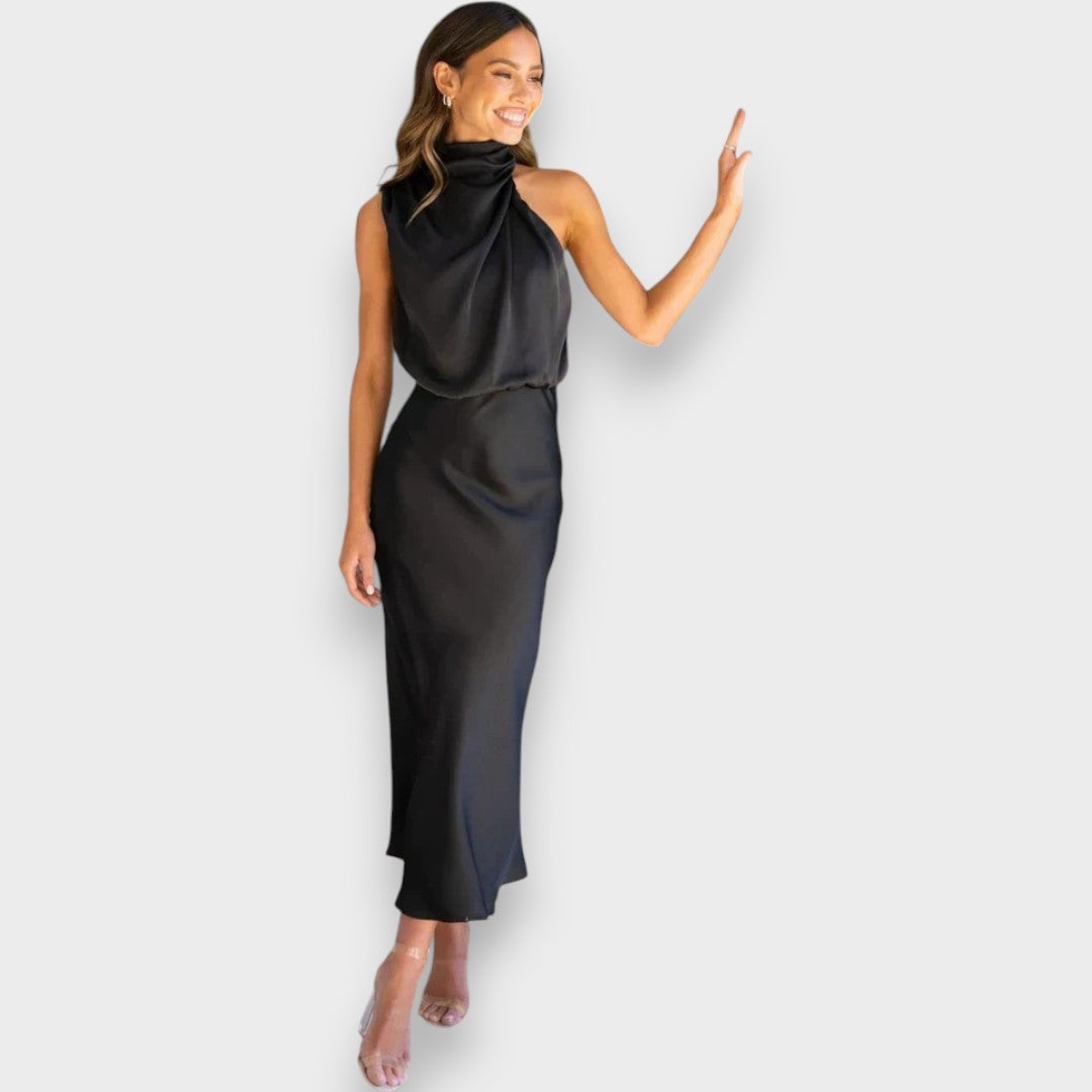 Leonita - Abito elegante di tessuto premium